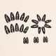 thumbnail image 3 of 24pcs Glossy Halloween Dark Red Press On Nails with Golden Glitter Design - Medium Length Almond Shape Fake Nails for Women and Girls, 3 of 4