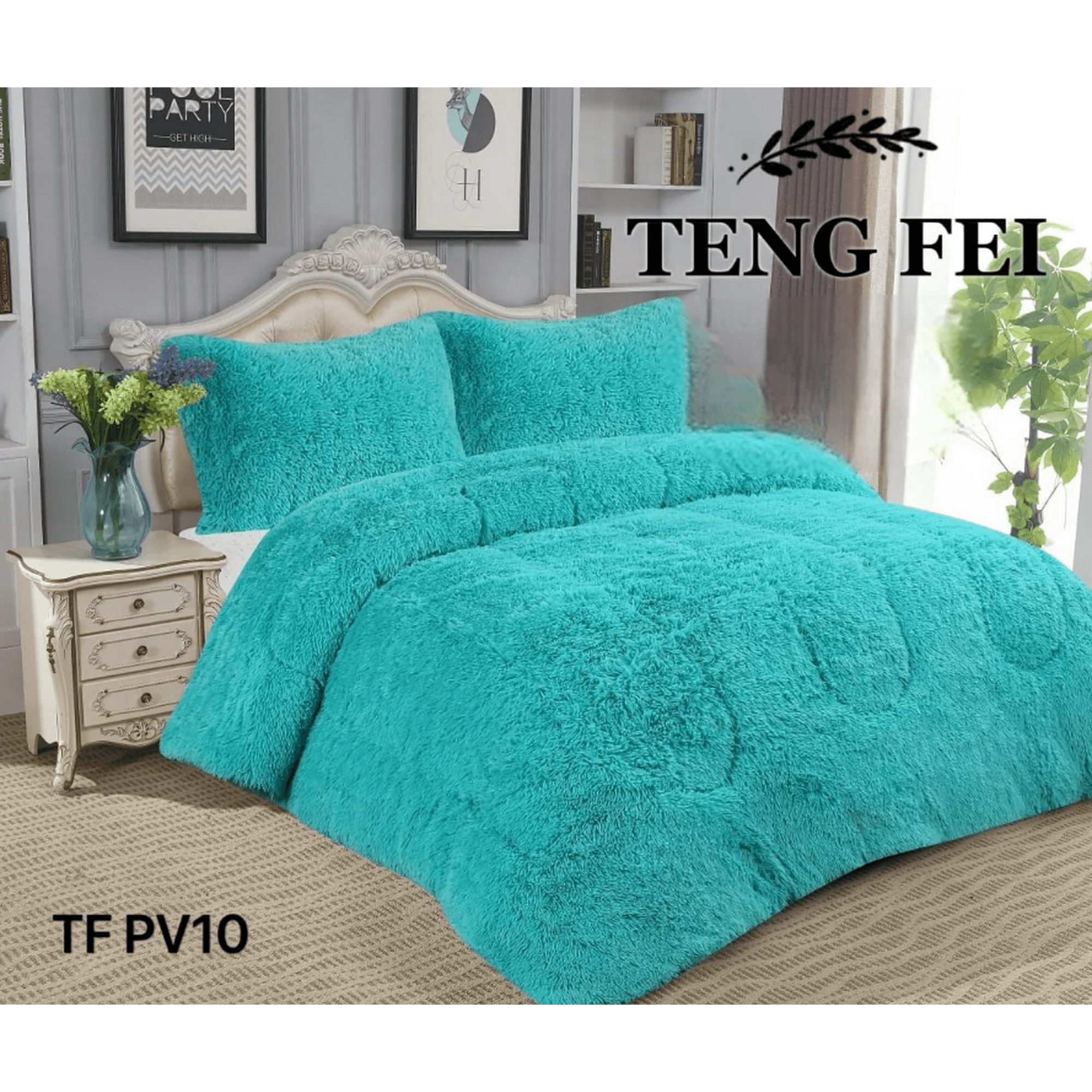 Todostore - Plumón De Invierno Peludos Con Chiporro King