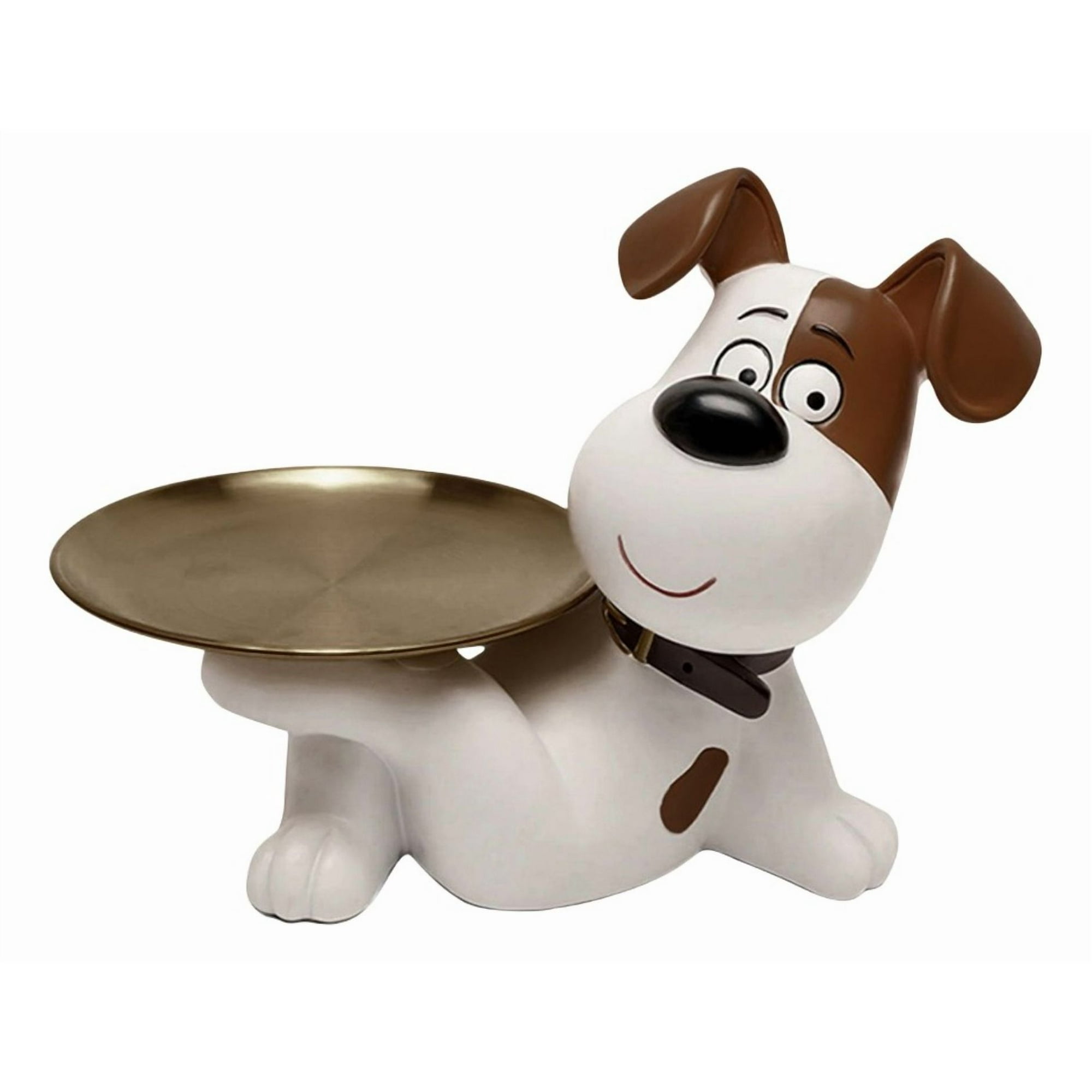 Genérico - Figura Decorativa Estatua Perro Organizador Bandeja Jhn