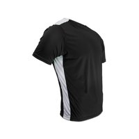 Snix - Polera De Futbol Infantil Arix Negra Franja Blanca
