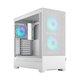 thumbnail image 1 of Estuche para computadora con diseño fractal Pop Air RGB de vidrio templado blanco, 1 of 9