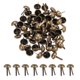 thumbnail image 1 of Uxcell 120 Pcs Sujetadores de Papel Brad, 12 x 20 mm Cabeza Redonda de Metal Pasadores Divididos, Brad de Puntas para Scrapbooking Artesanía de Cuero Suministros Decorativos de Bricolaje, Bronce, 1 of 6