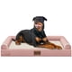 thumbnail image 1 of Cama Ortopédica Grande para Perros NANUYA 86x74 cm Impermeable Rosa, 1 of 9