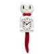 thumbnail image 1 of Reloj Kit Cat Klock Candy Cane Rojo con ojos y cola en movimiento, 1 of 4