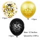 thumbnail image 5 of Decoraciones De Cumpleaños Globos Negros Y Dorados Para 55 Años 15 Piezas, 5 of 7