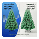 thumbnail image 4 of Arbol De Navidad Nevado 180 O 210 Cm Base Metalica Elegir, 4 of 6