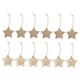 thumbnail image 1 of 12pcs Rebanadas De Madera De Navidad Colgantes Surtidos De Navidad Bricolaje Bricolaje Ornamentos De Cinco Puntas Estrella, 1 of 5