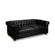 thumbnail image 3 of Sofa Florencia 3 Cuerpos Cuero Colorado Negro, 3 of 5