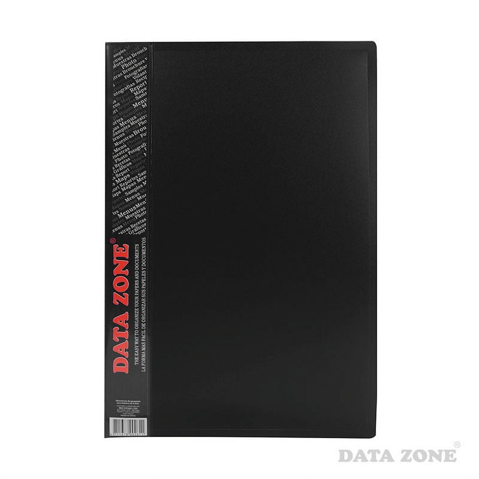 Datazone - Carpeta Oficio 30 Fundas Negro