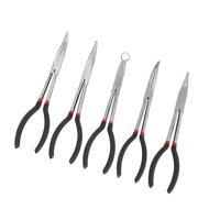 Magideal - Juego De Alicates De Punta Larga, Alicates De Alambre, Herramientas Manuales, Alicates De Punta Larga Para Fábrica, Automoción, Reparación De Máquinas 5 Piezas