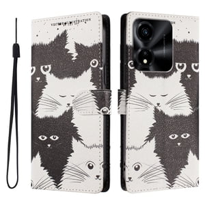 Foxdock Funda Tipo Cartera Para Honor Magic X5C Plus Con Soporte Y Correa – Diseño De Patrones Lindos