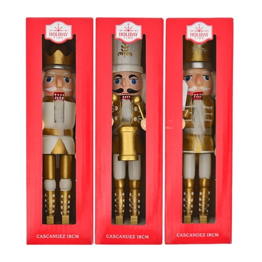 Figura De Cascanuez 18 Cm Dorada, Producto Surtido, 1 Un Holiday Time