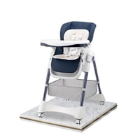 Silla De Comer Multiposiciones Con Ruedas Azul Lubabycas