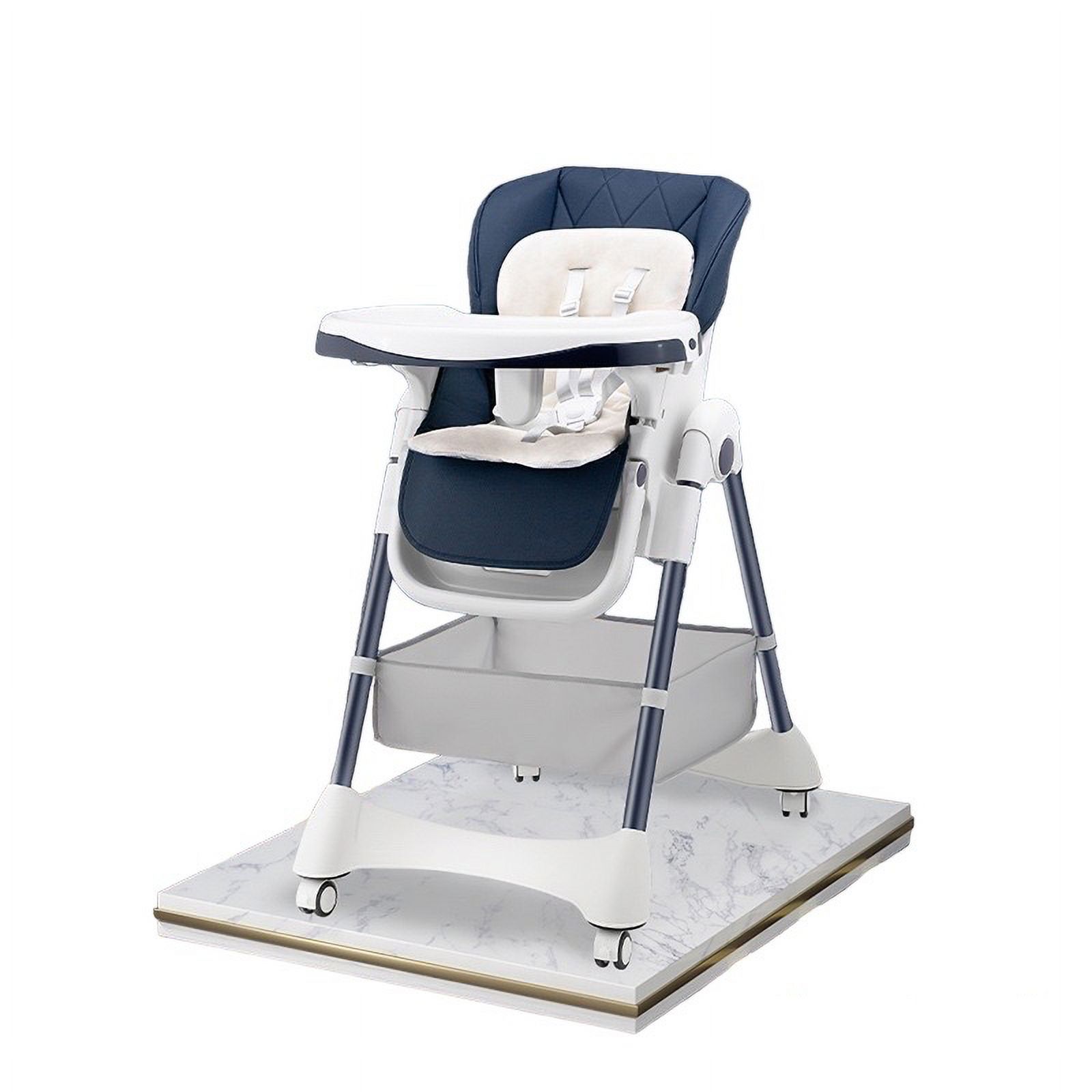 Silla De Comer Multiposiciones Con Ruedas Azul Lubabycas