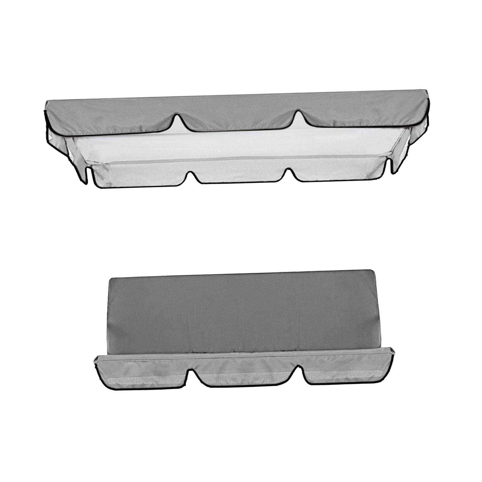 Ioensy - Toldo Para Columpio De Patio, Cubierta Superior Duradera Para Asiento De Porche Al Aire Libre, Color Gris