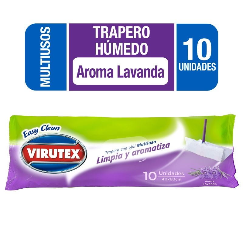 Virutex - Trapero Húmedo Para Piso Multiuso Lavanda.