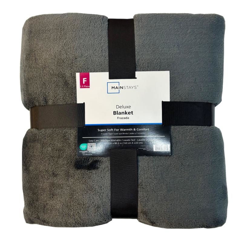 Mainstays - Frazada Fl 1.5 Plaza 100% Poliéster