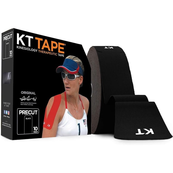 Cinta deportiva KT Tape original de algodón, 150 tiras precortadas de 10 cm