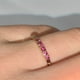 thumbnail image 2 of Stunning Inlaid Synthetic Gem Ring for Engagement, Wedding, and Bridal Jewelry, 2 of 4