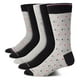 thumbnail image 1 of Calcetines de vestir Tommy Hilfiger, 5 unidades, ligeros, para hombre, color gris y negro, 1 of 3