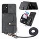 thumbnail image 1 of Funda Tipo Cartera con Correa Cruzada para Samsung Galaxy S21 Ultra Protección Contra Golpes Negro, 1 of 5
