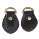 thumbnail image 1 of 2pcs PU cuero manijas hebillas para el bolso que hace accesorios negro, 1 of 5