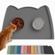thumbnail image 1 of Alfombrilla OHMO para comida para perros, gris oscuro, con bolsillo para recoger residuos, 1 of 8