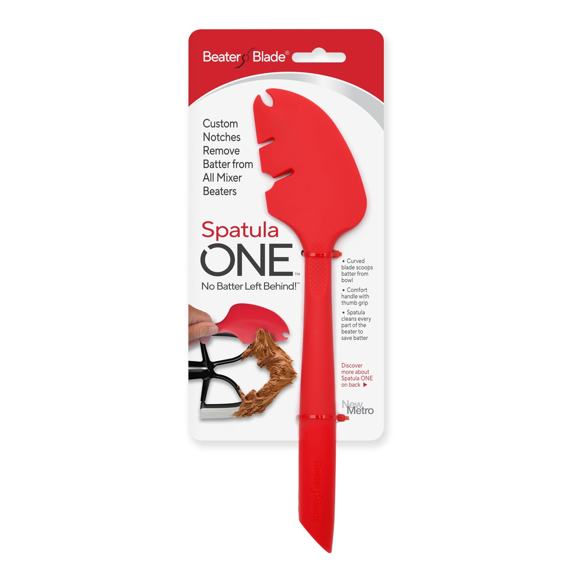 Espátula De Silicona New Metro Design One Mixer Bater Rasper