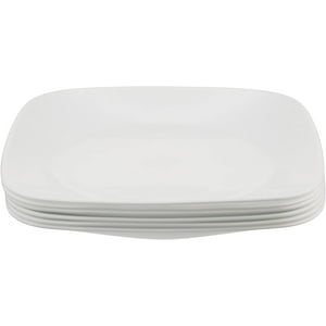 Juego De Placas Corelle Square Pure White 9 Pulgadas (6)