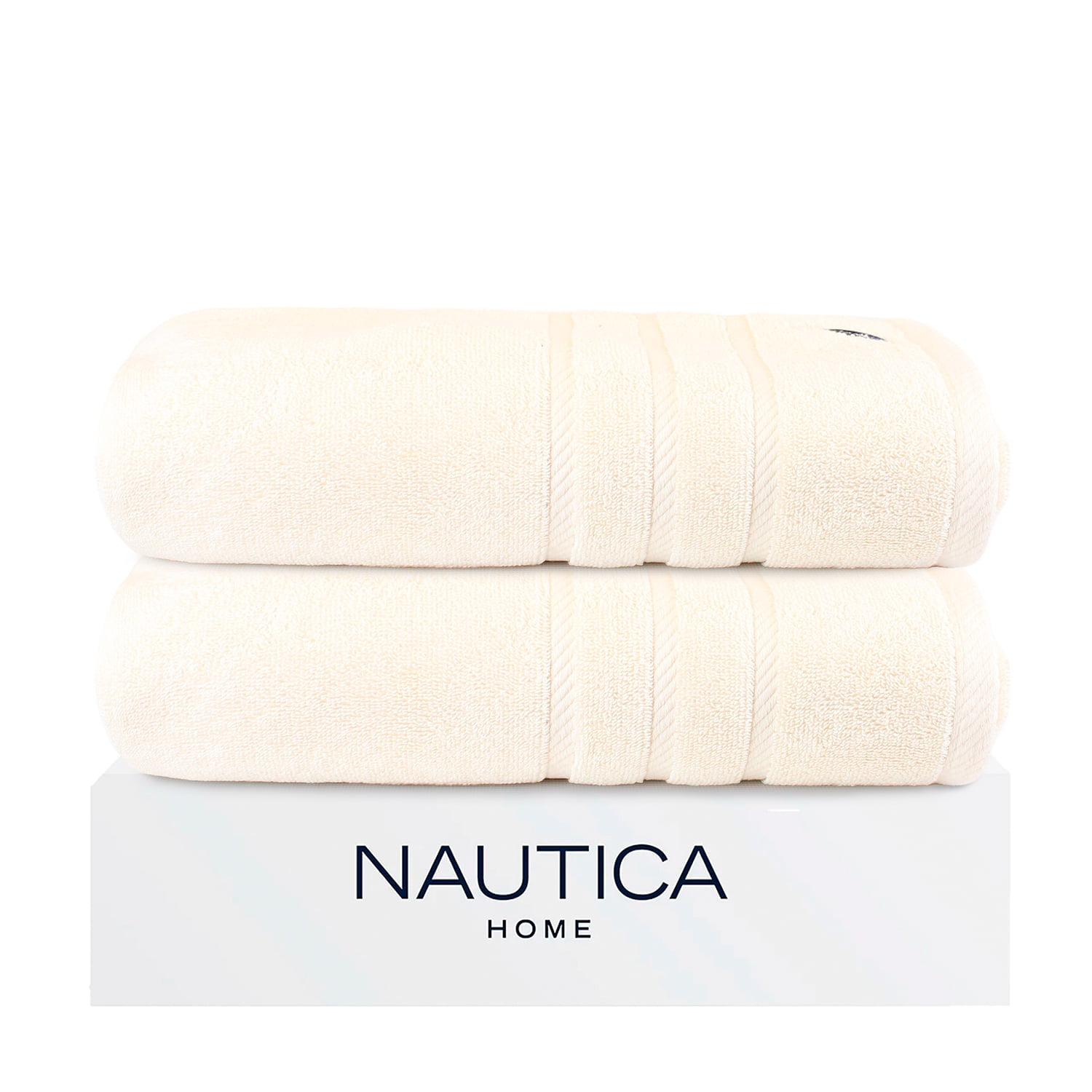 Pack 2 Toallas De Baño Nautica Home 100% Algodón 76x137cm Beige