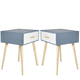 thumbnail image 2 of SET 2 VELADORES DORMITORIO DOVER 1 CAJON CELESTE BLANCO, 2 of 3