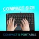 thumbnail image 2 of Teclado Adesso AKB-410UB SlimTouch Mini con cable USB y panel táctil, 2 of 9