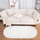 thumbnail image 2 of Alfombra Noahas Ultra Soft Fluffy de 80 x 160 cm, color blanco crema, 2 of 7