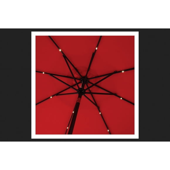 Sombrilla LIVING ACCENTS roja inclinable de 274 cm