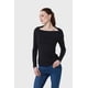 thumbnail image 2 of Polera Mujer Escote Recto Negro, 2 of 5