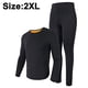 thumbnail image 2 of Conjunto de ropa interior térmica para hombre y mujer, cuello redondo suave y terciopelo, ropa interior térmica de otoño, capa base cálida de invierno (parte superior e inferior)., 2 of 8