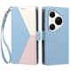 thumbnail image 3 of Funda Cartera Tricolor para Huawei Pura 80 Pro con Ranuras, Azul Claro, 3 of 6