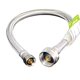 thumbnail image 1 of EZ-Fluid Conector metálico para suministro de agua del inodoro de 12 pulgadas, tuerca de metal, comp, 1 of 3