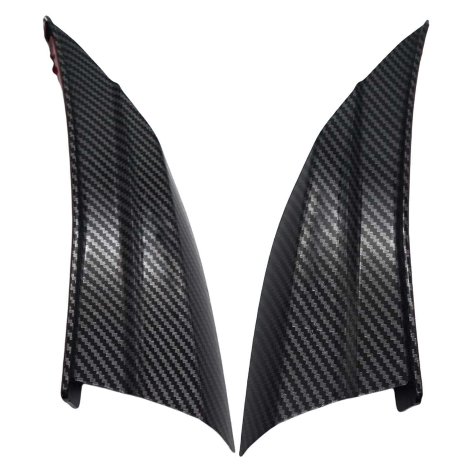 Ioensy - 2X Winglets Aerodinámicos Para Motocicleta Para Nmax 155 2020 2021 Color Fibra De Carbono