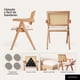 thumbnail image 2 of Silla Comedor Chandigarh Con Cojín De Lino Madera, 2 of 8