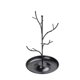thumbnail image 3 of Soporte De Torre De Exhibición De Joyería De Metal Soporte De Baratija De Bandeja De Pendientes Para Mesa Negro, 3 of 3