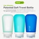 thumbnail image 2 of Botella de viaje humangear GoToob+, 100 ml, paquete de 3 (grande), silicona, 2 of 6