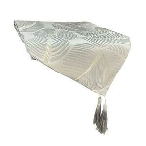 Oem - Mantel Camino De Mesa Tela Diseño Hojas 180X33Cm 2