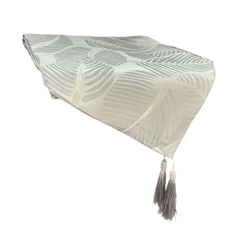 Oem - Mantel Camino De Mesa Tela Diseño Hojas 180X33Cm 2