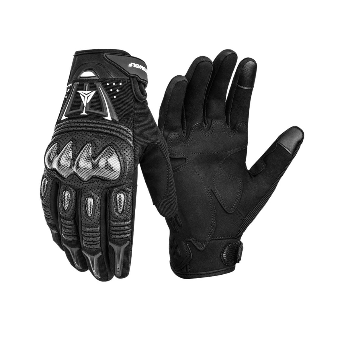 Guantes De Cuero Invierno Para Motociclismo Motowolf 0303b