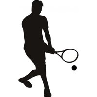 Rienda Libre Graphics - Decomural Tennis Tennis Player Ws-16211
