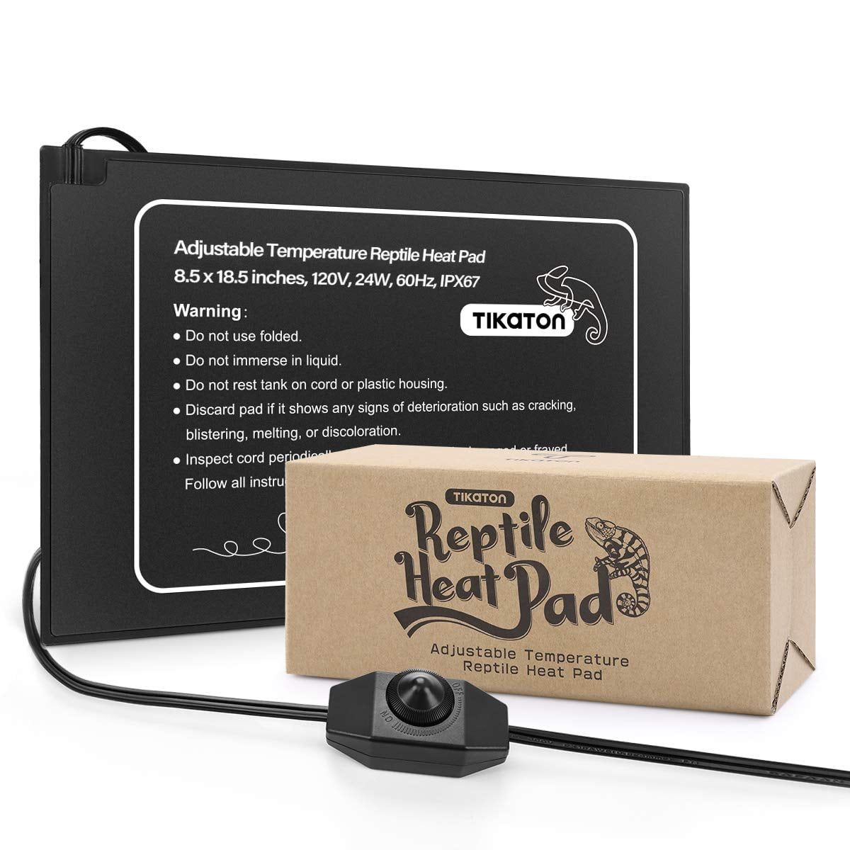 Almohadilla Térmica Para Reptiles Tikaton, Temperatura Ajustable De 10, 20, 30 A 40 Galones