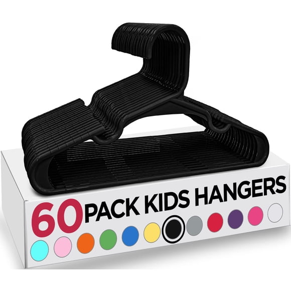 Kids Hangers Paquete De 60 Perchas De Plástico Para Bebés De 29 2 Cm