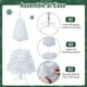 thumbnail image 2 of Árbol de Navidad COSTWAY de PVC artificial de 5 pies con soporte blanco, 2 of 3