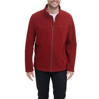 Chaqueta Tommy Hilfiger Clásica Con Cremallera Frontal, Forro Polar Rojo 3Xl